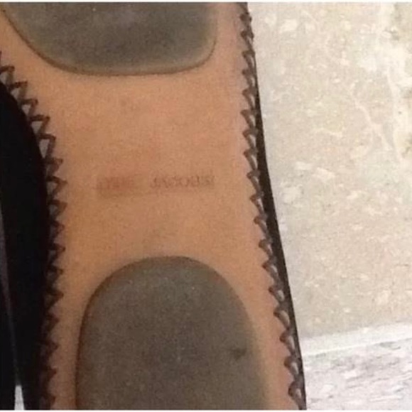 MARC JACOBS BLACK VELVET BALLET FLATS SIZE 8
LAVENDER GROSGRAIN TRIM &  BOW - Picture 3 of 3